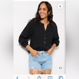 Evereve Annie Gauze Top NWT